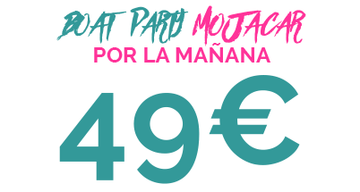 49€ BOAT PARTY MOJACAR POR LA MAÑANA