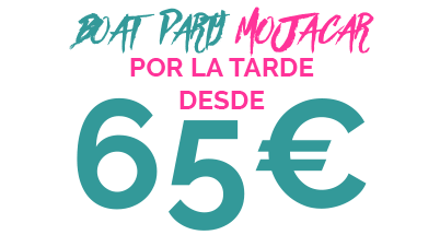 65€ BOAT PARTY MOJACAR POR LA TARDE+MANDALA